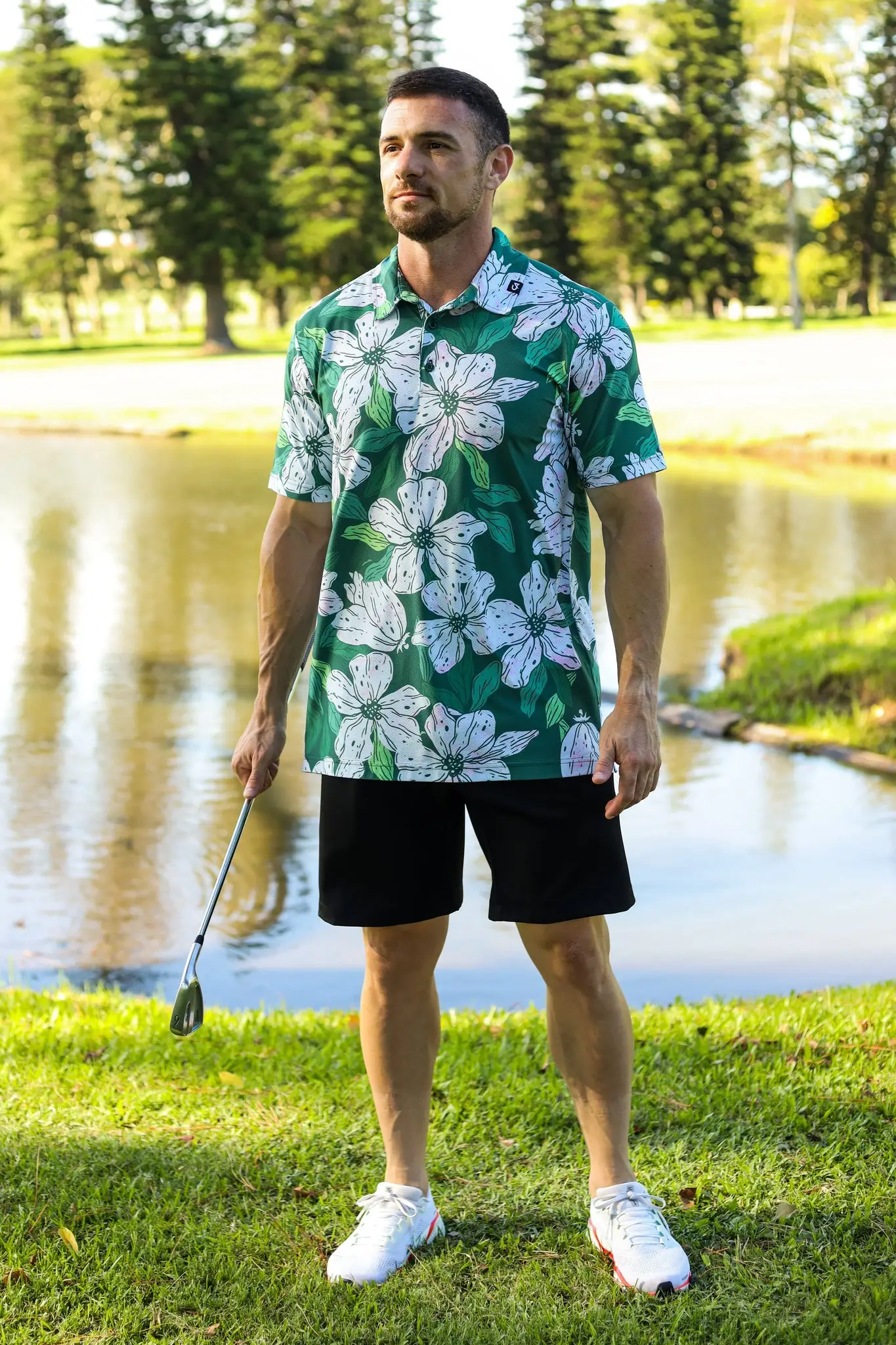 CA Airdry Golf Shirt | Fairway Floral - Image 2