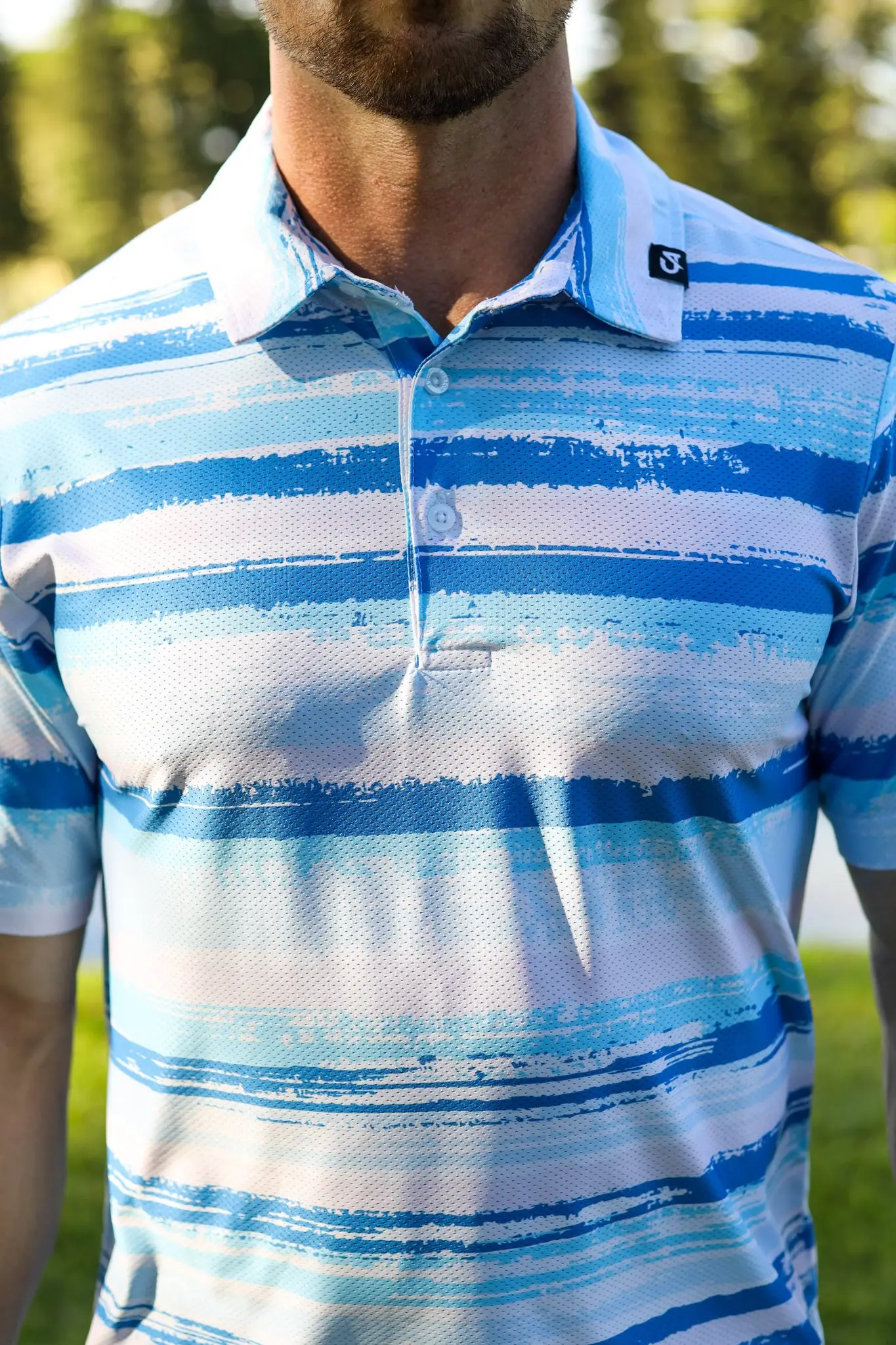 CA Airdry Golf Shirt | Horizon Lines