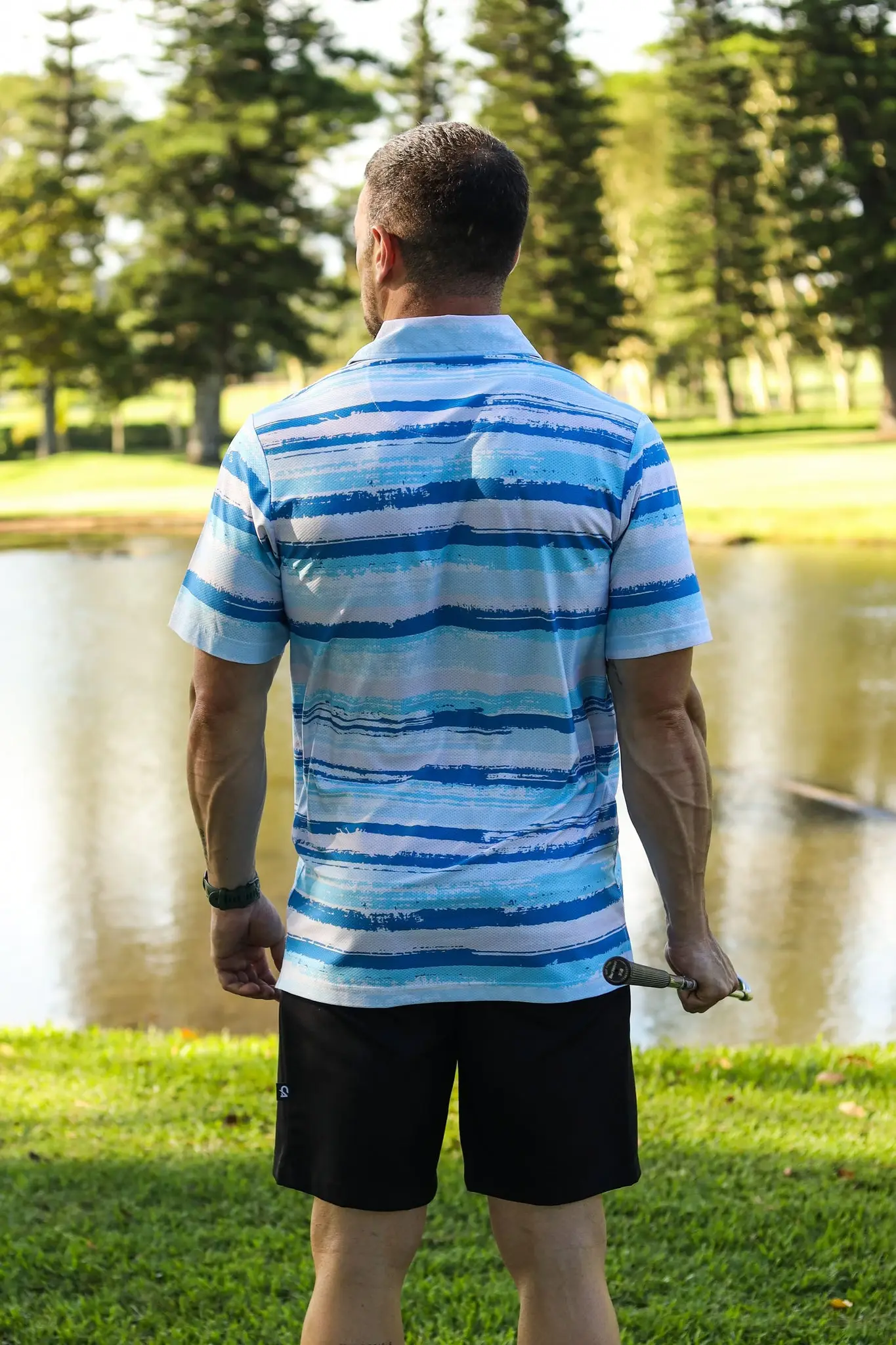 CA Airdry Golf Shirt | Horizon Lines - Image 6