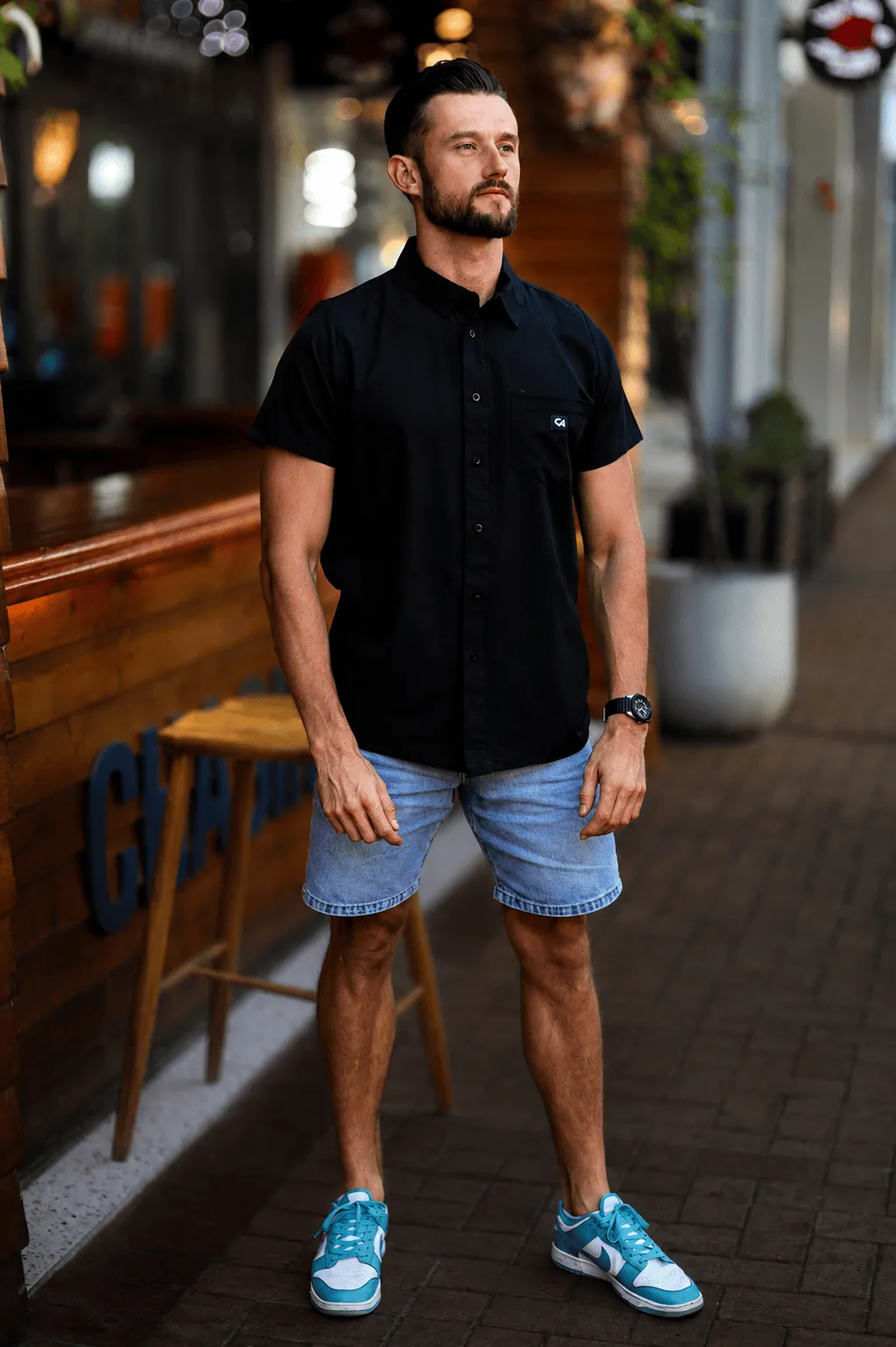 CA Mens Button - Up | Midnight Black - Image 4