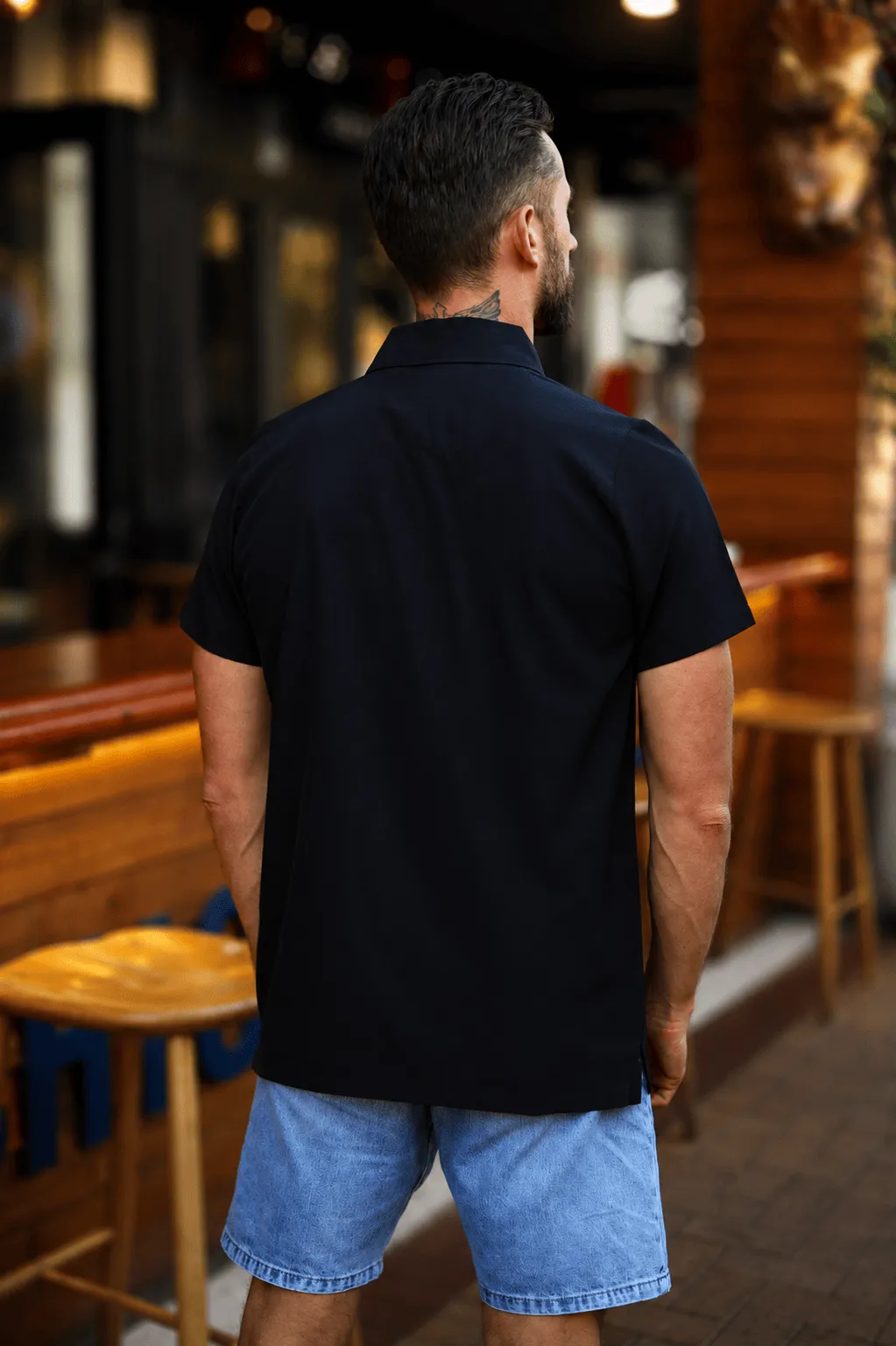 CA Mens Button - Up | Midnight Black - Image 5