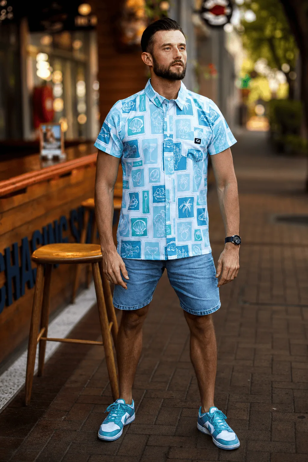 CA Mens Button - Up | Tropical Vacation - Image 4