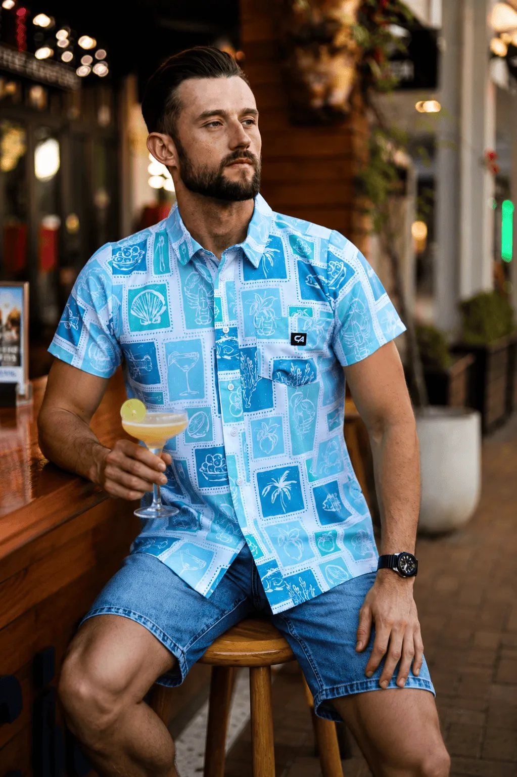 CA Mens Button - Up | Tropical Vacation - Image 6